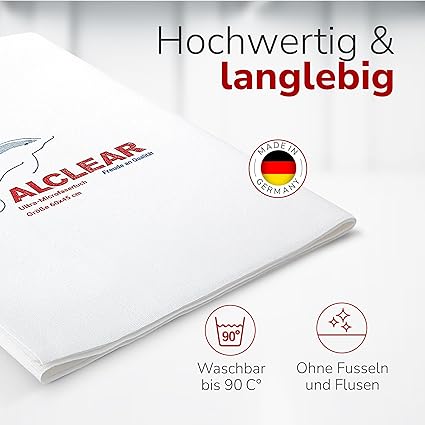 Mikrofaser Glastuch & Fenstertuch (5er-Pack)