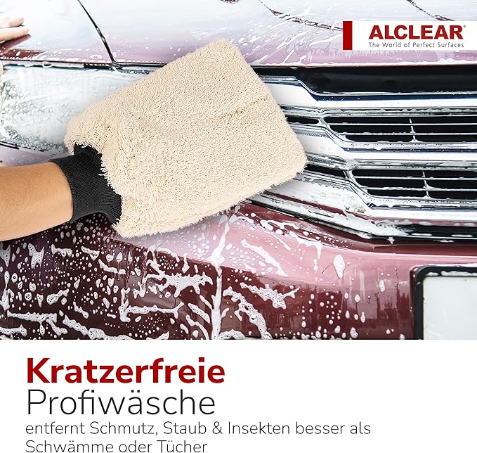 Premium Mikrofaser Waschhandschuh 27×17 cm