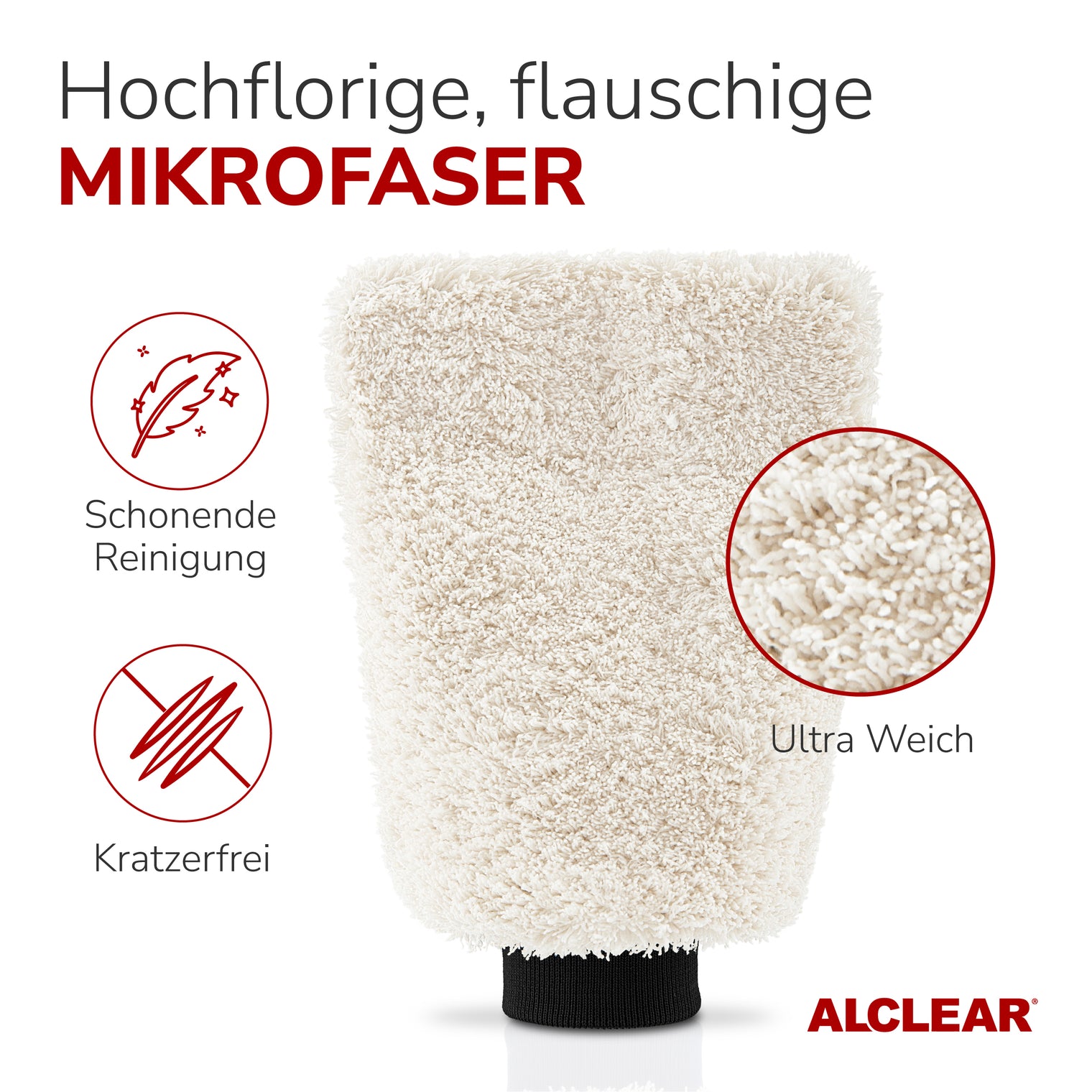 Mikrofaser Autowaschhandschuh - 27x17 cm