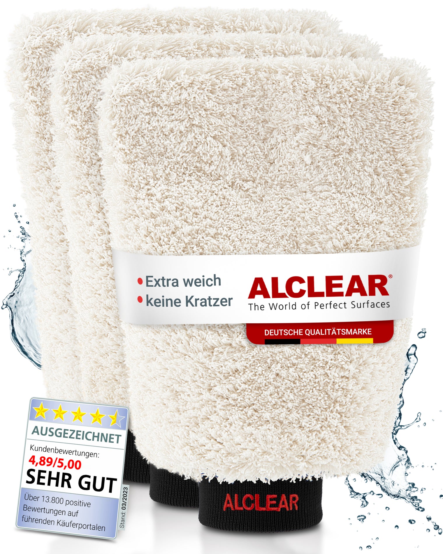 Mikrofaser Autowaschhandschuh - 27x17 cm