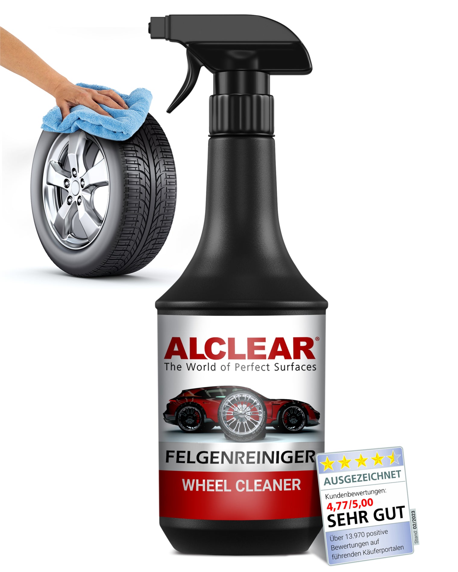 Felgenreiniger mit Farbindikator