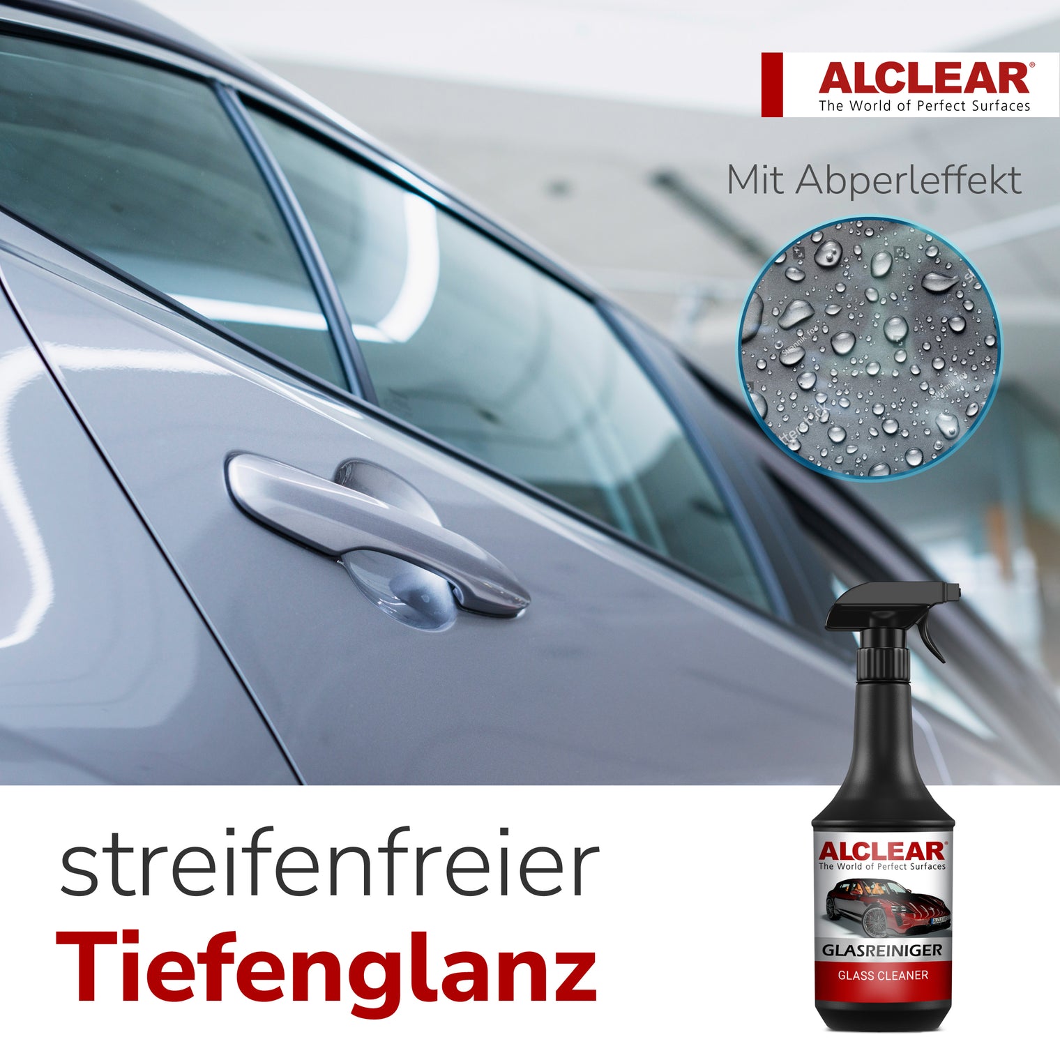Glasreiniger 1000 ml, mit Abperleffekt