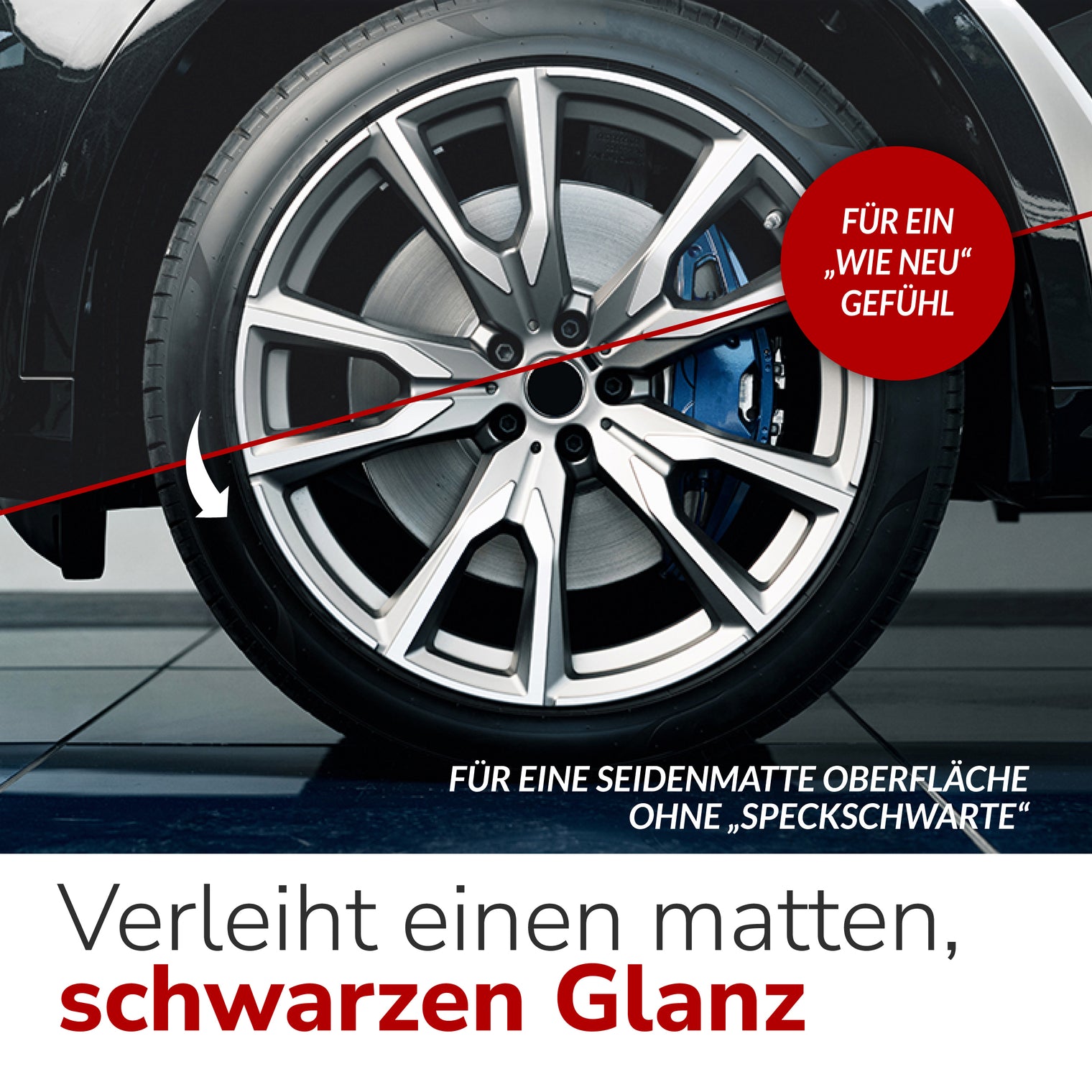 Reifenglanz 1000 ml, mit Auftragsschwamm