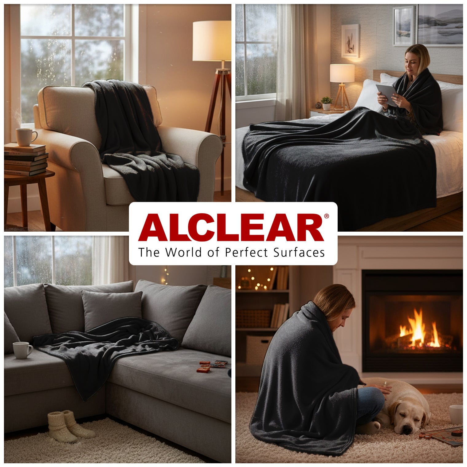 Fleecedecken 3er Set – 130x160 cm
