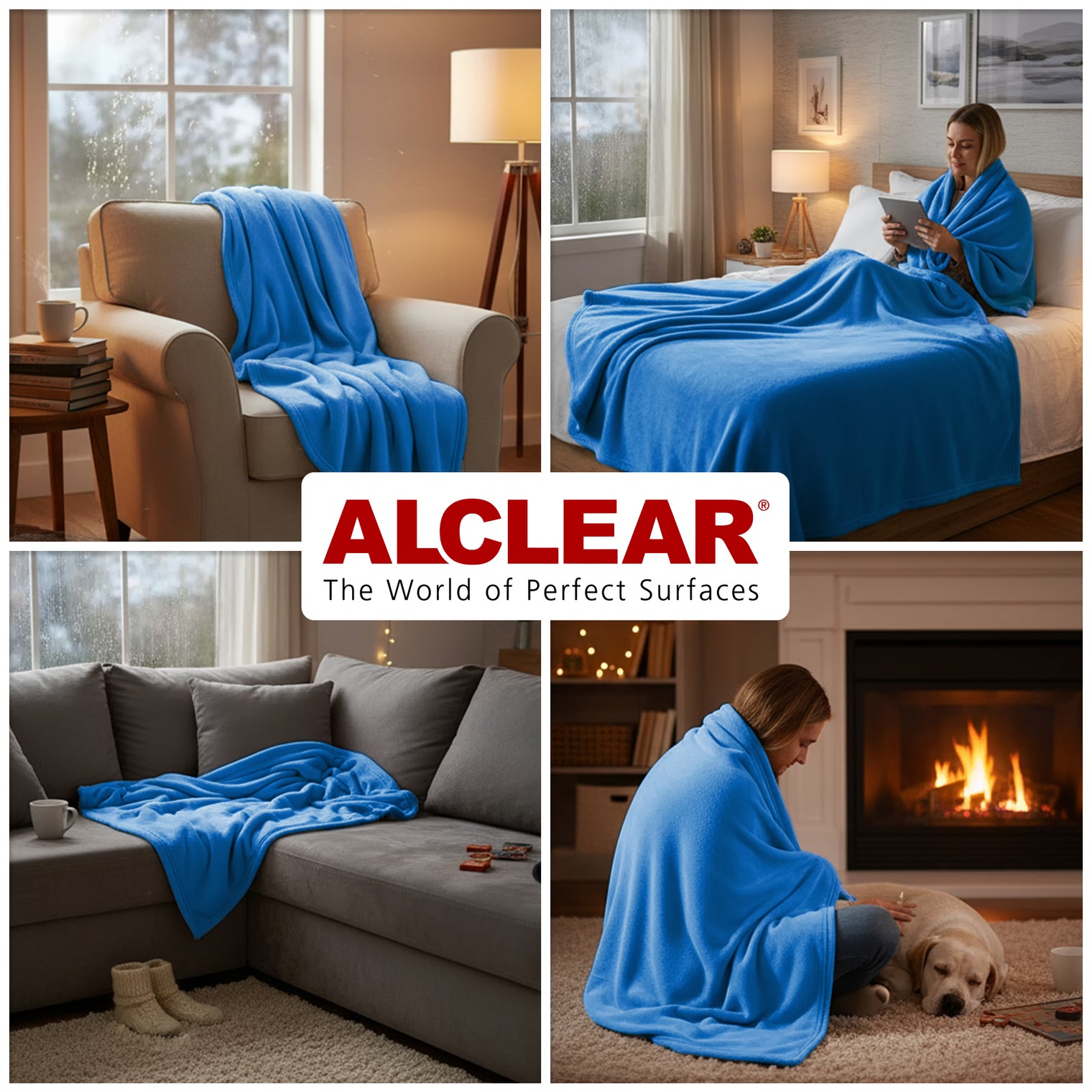 Fleecedecken 3er Set – 130x160 cm