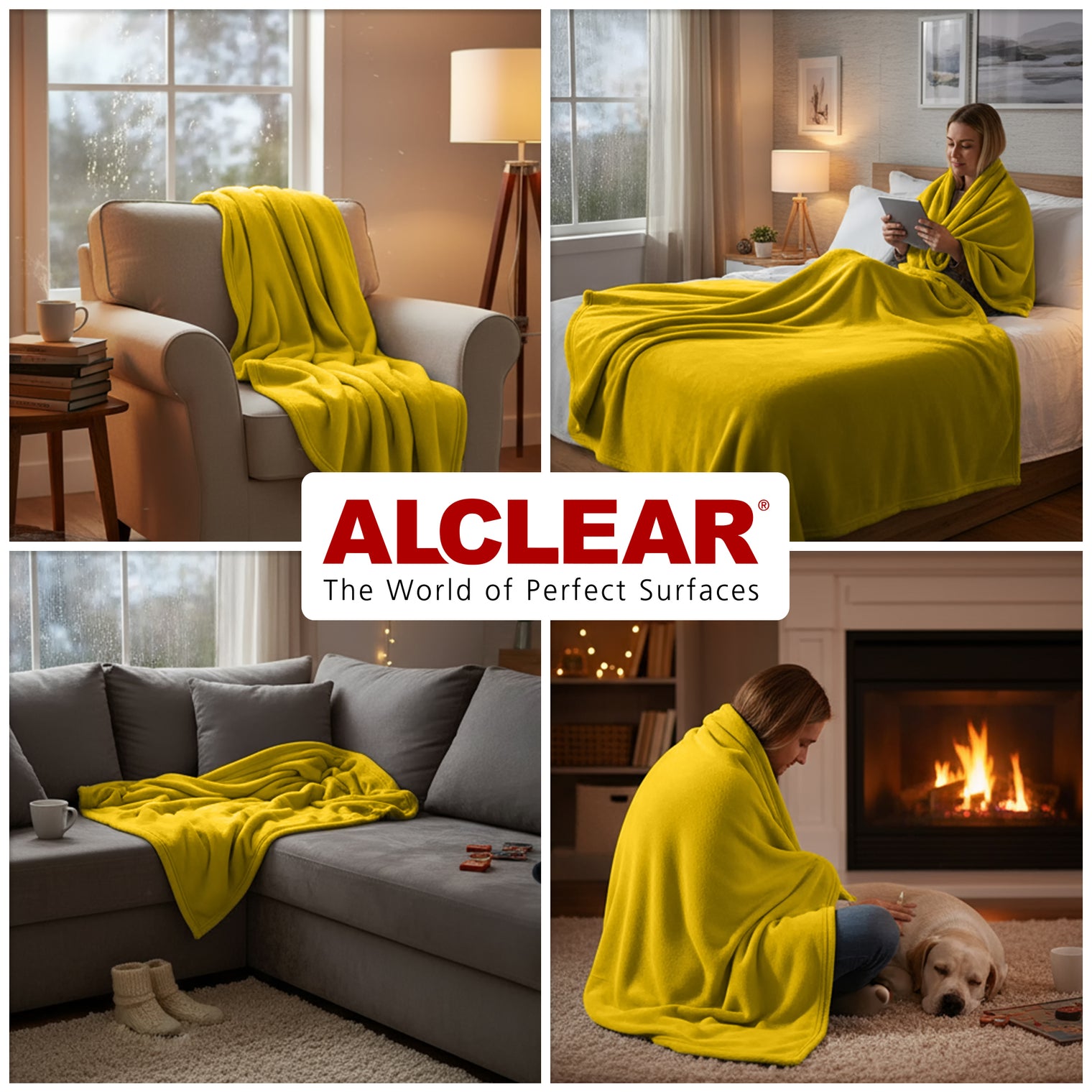 Fleecedecken 3er Set – 130x160 cm