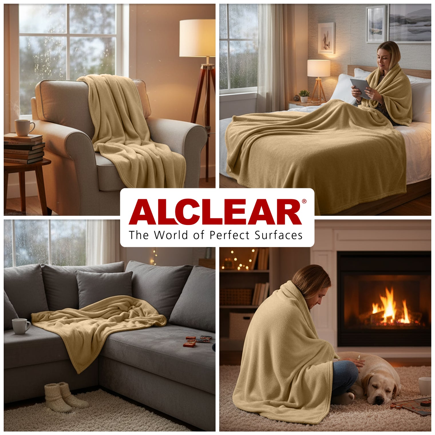 Fleecedecken 3er Set – 130x160 cm