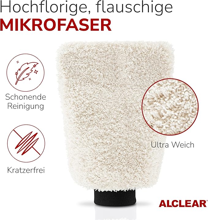 Premium Mikrofaser Waschhandschuh 27×17 cm