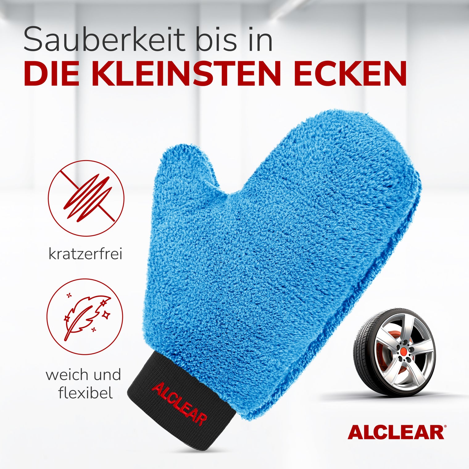 Mikrofaser Felgenhandschuh - 26×12 cm