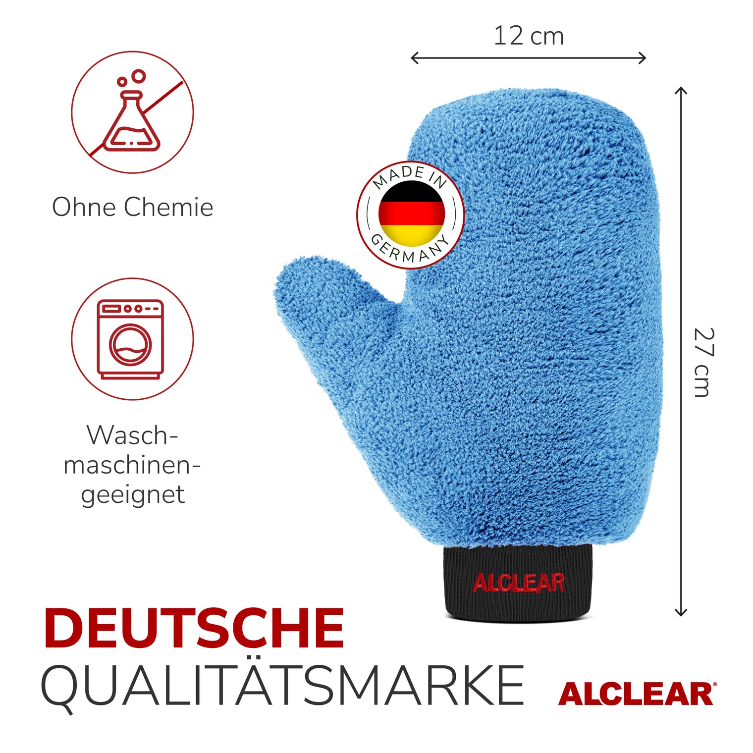 Mikrofaser Felgenhandschuh - 26×12 cm