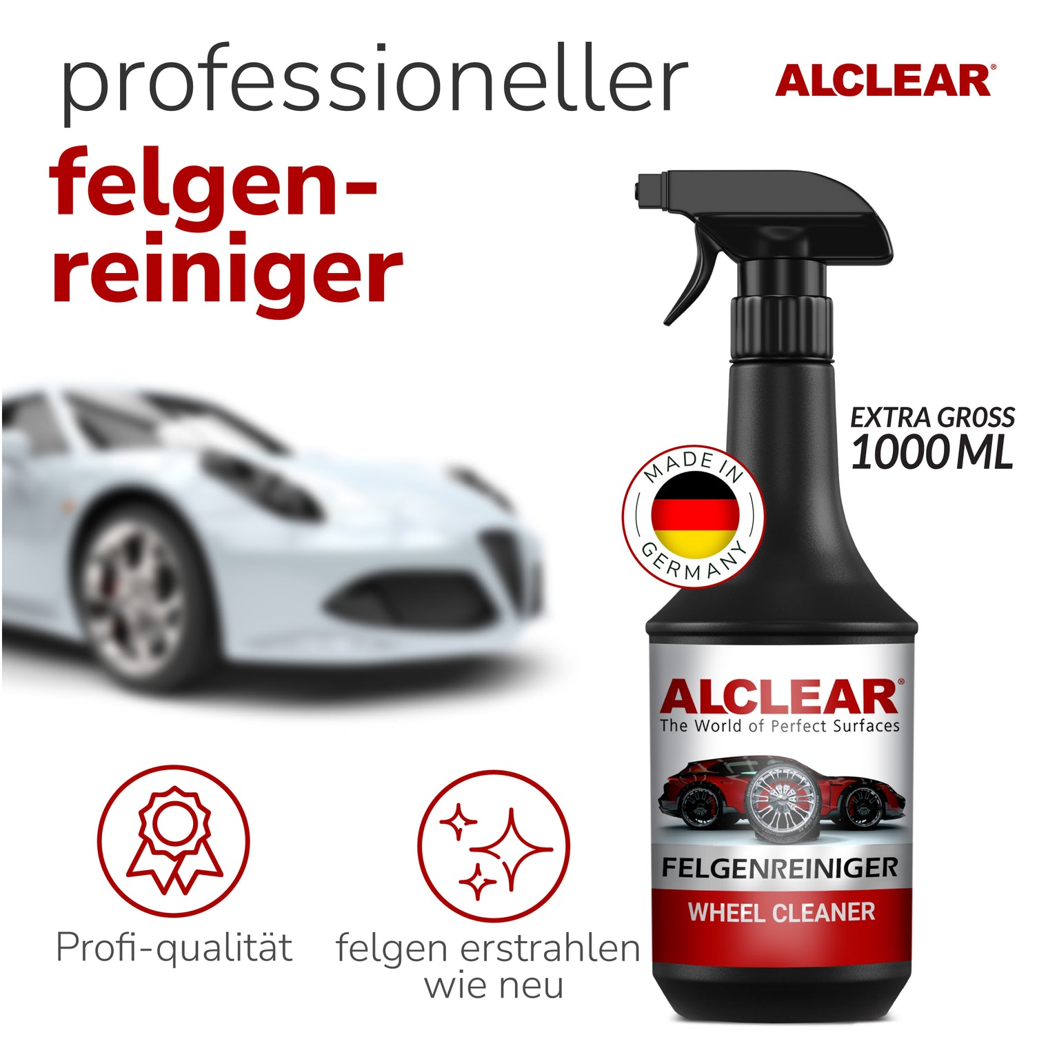Felgenreiniger mit Farbindikator