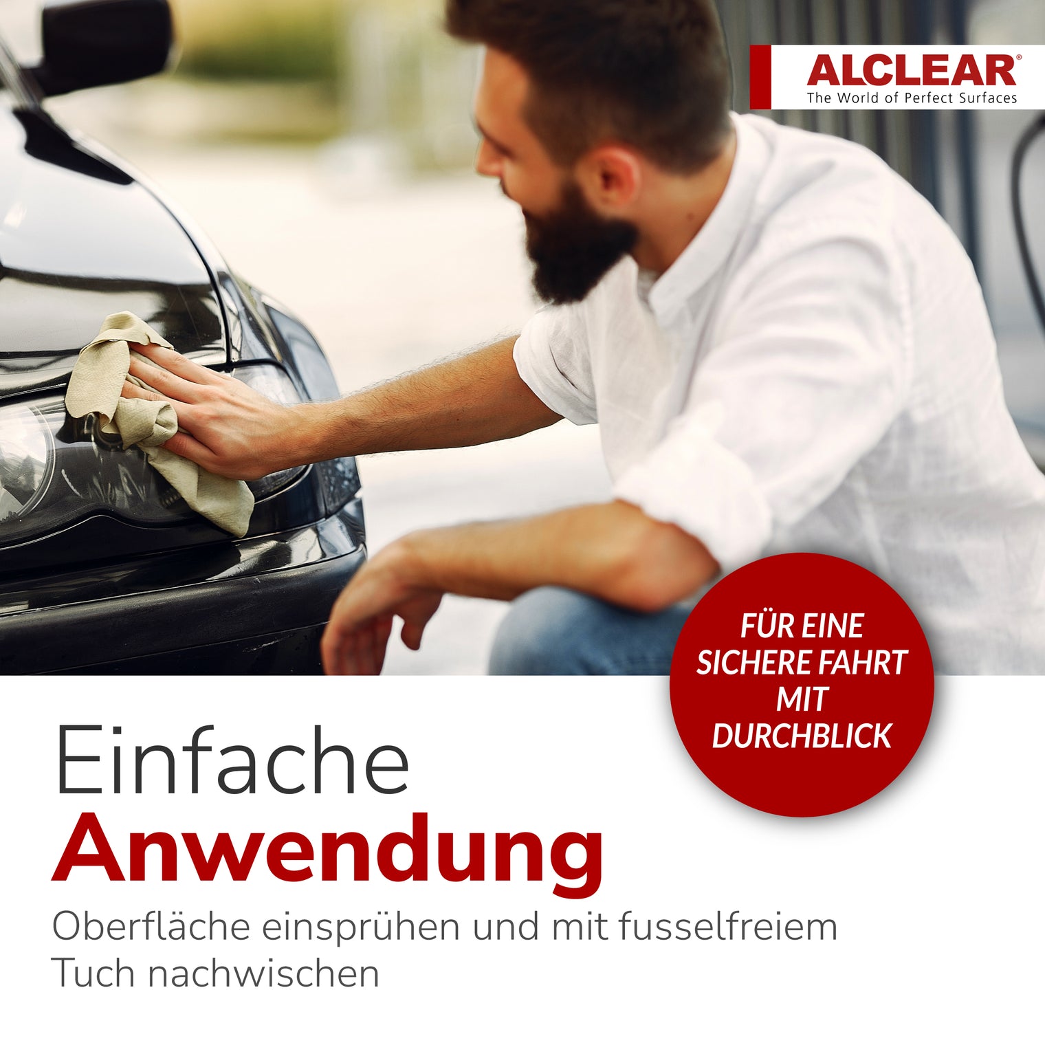 Glasreiniger 1000 ml, mit Abperleffekt
