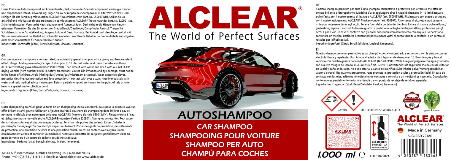 Autoshampoo Konzentrat 1000 ml