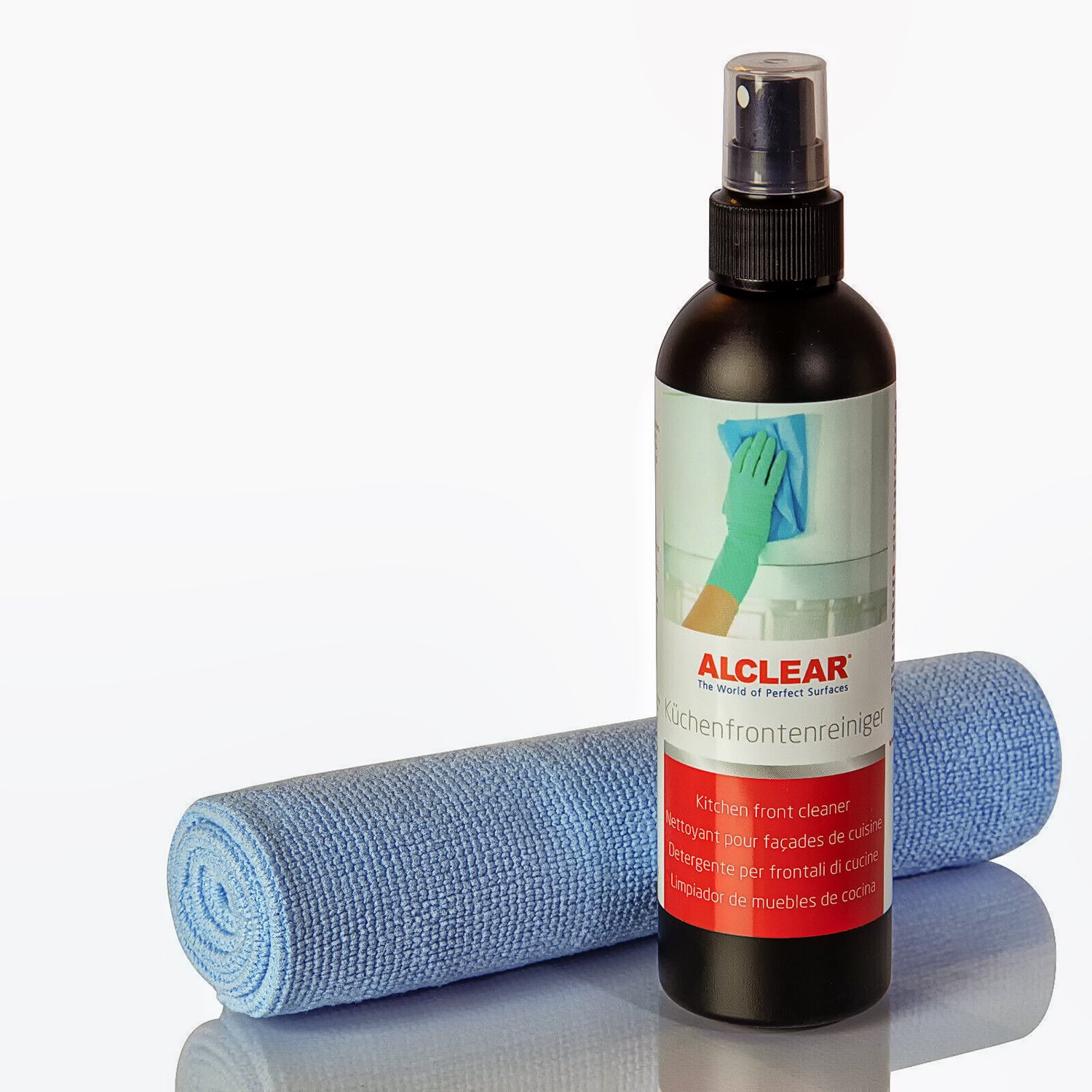 Küchenfrontenreiniger 250ml mit Mikrofasertuch (40x40cm)