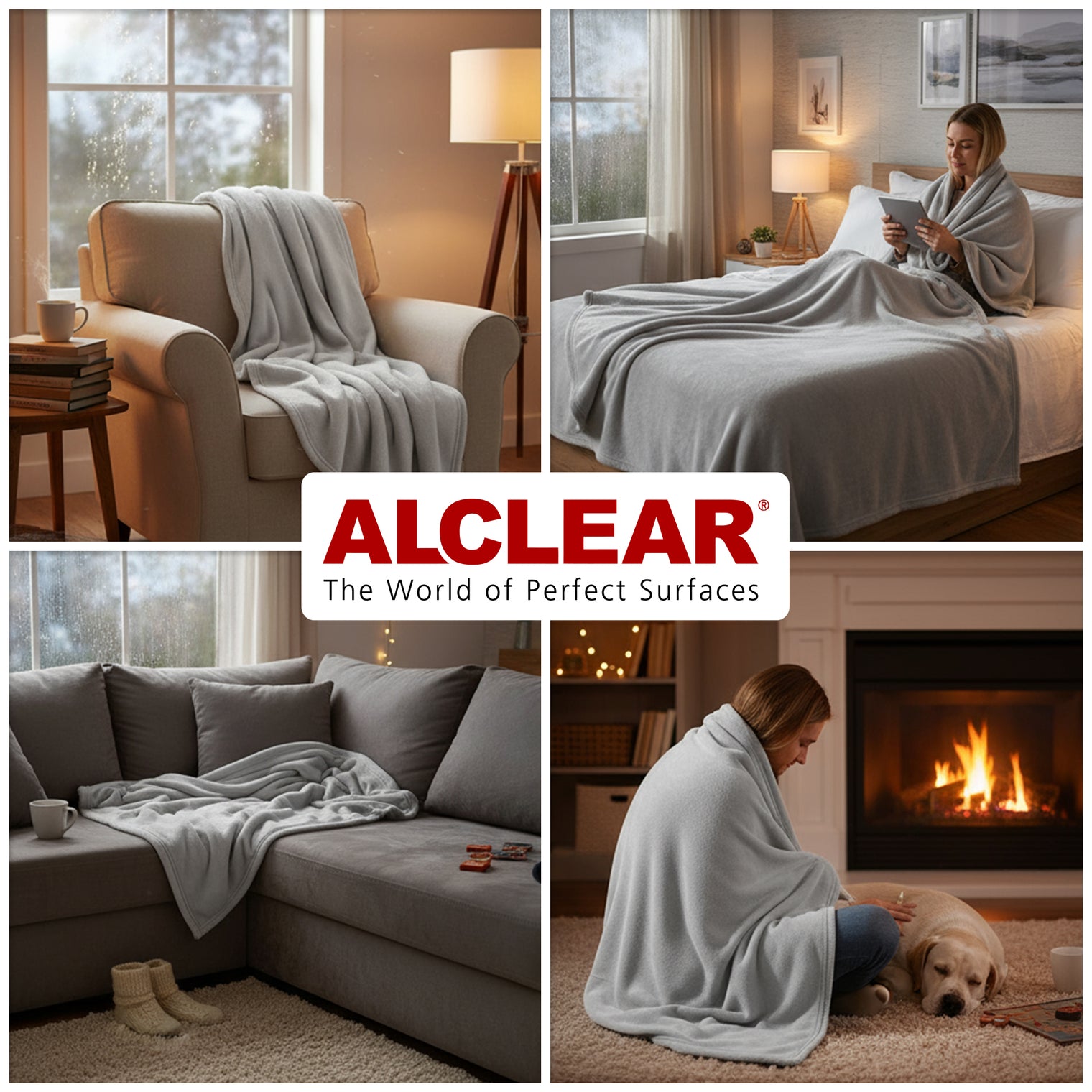 Fleecedecken 3er Set – 130x160 cm
